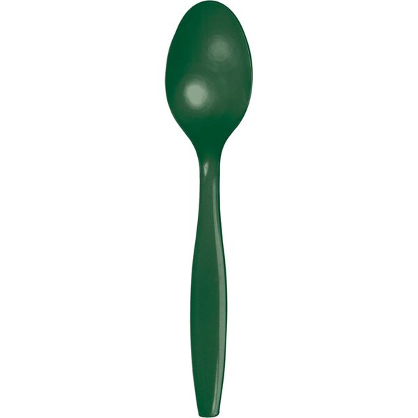 Touch Of Color Hunter Green Plastic Spoons, 6.75", 288PK 011924
